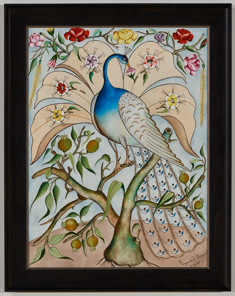 Rigaud Benoit, Bird on Oil, 1966, oil on masonite, WCA Collection